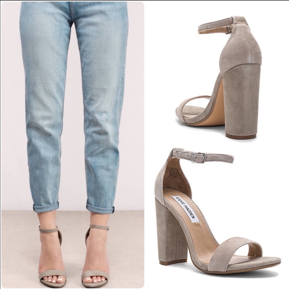Steve Madden Carrson Heels | Taupe Suede | NWOT